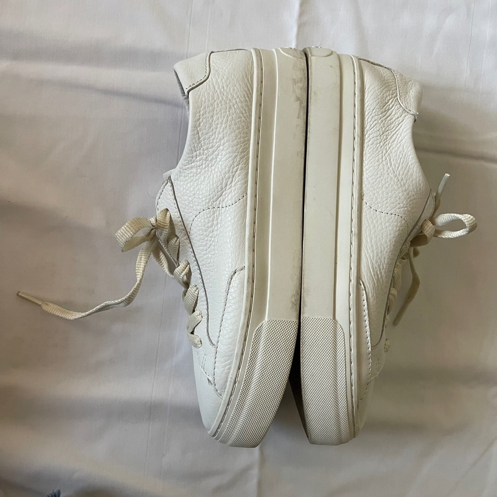 Soludos Ibiza Platform Leather Sneakers Size‎ 8 Oasis White Casual Comfortable - Picture 14 of 14